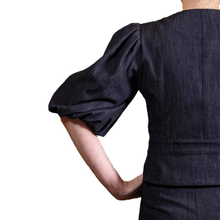 画像をギャラリービューアに読み込む, バルーンスリーブ デニムジャケット|actrhea(アクトレイア)