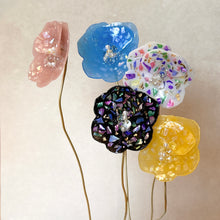 画像をギャラリービューアに読み込む, オーロラポピーセット-シェルモザイク&カラー|aono earcuff and design(アオノイヤーカフアンドデザイン)