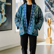 画像をギャラリービューアに読み込む, vintage kantha jacket "蒼の記憶” #2|ananyaユイイツムニ(アナンヤユイイツムニ)