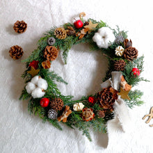 画像をギャラリービューアに読み込む, リンゴとシナモンのXmasリース|Luna et Lily(ルナエリリ)