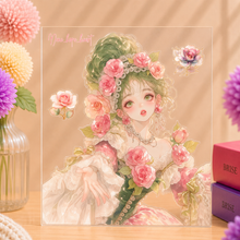画像をギャラリービューアに読み込む, Floral Princess Hydrangea Melody クリスタルインクキスカットコラージュステッカー|nene_hope_heart(ネネホープハート)