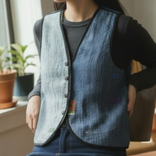 画像をギャラリービューアに読み込む, vintage kantha vest #5|ananyaユイイツムニ(アナンヤユイイツムニ)