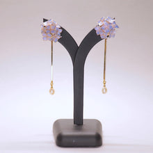 画像をギャラリービューアに読み込む, 紫陽花と淡水パールのピアス(イヤリング)|s.o.f.i. (ソフィー)