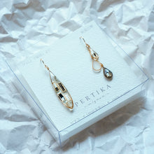 画像をギャラリービューアに読み込む, 絵画の雫|クリムト|接吻|ベートーヴェンフリーズ|ユディト|水蛇|ピアス|イヤリング|アシンメトリー|PERTIKAmignon(ペルチカミニョン)