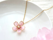 画像をギャラリービューアに読み込む, 一輪の桜ネックレス(ピンク) SAKURA / Cherry blossom|Lab407(ラボヨンマルナナ)