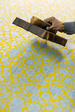 画像をギャラリービューアに読み込む, 上質インドコットン ノースリーブマキシドレス カプリブルー×レモンドロップイエロー|MANGALA ARATI(マンガラ アーラティー)