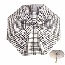 画像をギャラリービューアに読み込む, 日傘 手書き風生地~チェック~|precious time(プレシャスタイム)