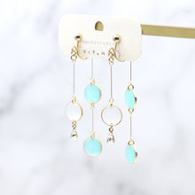 画像をギャラリービューアに読み込む, 美濃和紙のイヤリング/ピアス・前後で揺れるドット|マッチュルーム