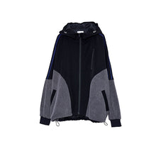画像をギャラリービューアに読み込む, デニム コンボ フード ジップ ブルゾン|Nora Lily(ノラリリー)