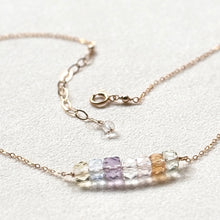 画像をギャラリービューアに読み込む, 7色の天然石のアミュレットネックレス|beads room mimo(ビーズルームミモ)