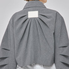 画像をギャラリービューアに読み込む, タック エッグシルエット ブルゾン|Nora Lily elle(ノラリリーエル)