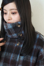 画像をギャラリービューアに読み込む, check mohair coat|Mistletoe(ミソルト)