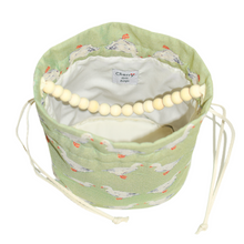 画像をギャラリービューアに読み込む, bucket drawstring bag <duck in the garden>|Cherry on top(チェリーオントップ)
