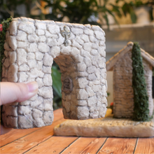 画像をギャラリービューアに読み込む, ソーラーライトのモルタルハウス・プロヴァンスの街並み(アーチ)|plants.garden.paradise(プランツガーデンパラダイス)