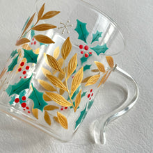 画像をギャラリービューアに読み込む, クリスマスホーリー 耐熱グラス|RYUEN(リュウエン)