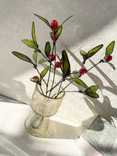 画像をギャラリービューアに読み込む, 赤い実のヤドリギ|wire art Niko(ワイヤーアートニコ)