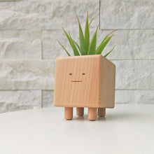 画像をギャラリービューアに読み込む, 木製ミニ植木鉢(植木ポット)ボーちゃん|TOSMU(トスム)