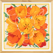 画像をギャラリービューアに読み込む, 黄色いチューリップのスカーフ|ARAMA TOKYO(アラマトーキョー)