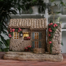 画像をギャラリービューアに読み込む, ソーラーライトのモルタルハウス・プロヴァンスの街並み(アーチ)|plants.garden.paradise(プランツガーデンパラダイス)