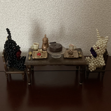 画像をギャラリービューアに読み込む, うさぎのビーズドールバッグチャーム 黒うさぎ|A of Hearts(エーオブハーツ)