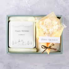 画像をギャラリービューアに読み込む, Happy Birthday - クッキー缶とメレンゲ花束のギフトボックス|comori(コモリ)