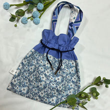 画像をギャラリービューアに読み込む, パッチワーク巾着バッグ(青)|Nikomatch(ニコマッチ)