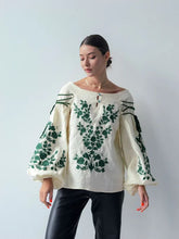 画像をギャラリービューアに読み込む, リネン 刺繍ブラウス「ロマンティック」|Ukrainian Embroidery Wear ”Mavka”(ウクライナシシュウノアパレル マウカ)