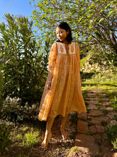 画像をギャラリービューアに読み込む, 上質インドコットン 切り替えミディドレス ピーチファズ|MANGALA ARATI(マンガラ アーラティー)