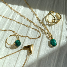 画像をギャラリービューアに読み込む, 金属アレルギー対応『魔除の石』マラカイトネックレス / 錆びない素材|Hiwalani(ヒワラニ)
