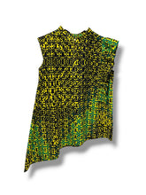 画像をギャラリービューアに読み込む, LADIES | アシメノースリーブフリルブラウス S〜M size -01|ADEGO -African Fabric apparel- (アデゴアフリカンファブリックアパレル)