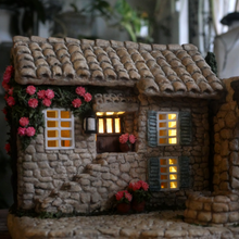 画像をギャラリービューアに読み込む, ソーラーライトのモルタルハウス・プロヴァンスの街並み(アーチ)|plants.garden.paradise(プランツガーデンパラダイス)