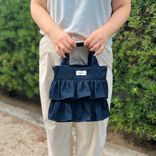 画像をギャラリービューアに読み込む, デニムフリルバッグ|PooLoce(プルス)