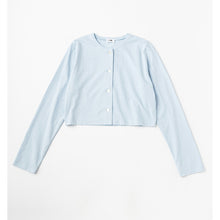 画像をギャラリービューアに読み込む, Organic Cotton Cropped Cardigan (オーガニックコットン クロップドカーディガン)|syngja(シンギア)