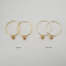 画像をギャラリービューアに読み込む, Big hoop piece silver ピアス イヤリング | LUNACHIC(ルナシック)