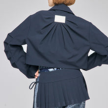 画像をギャラリービューアに読み込む, タック エッグシルエット ブルゾン|Nora Lily elle(ノラリリーエル)