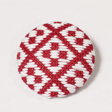 画像をギャラリービューアに読み込む, こぎん刺しブローチ/うろこ|PlusDot+.(プラスドット)