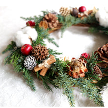 画像をギャラリービューアに読み込む, リンゴとシナモンのXmasリース|Luna et Lily(ルナエリリ)