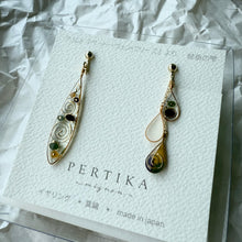 画像をギャラリービューアに読み込む, 絵画の雫|クリムト|接吻|ベートーヴェンフリーズ|ユディト|水蛇|ピアス|イヤリング|アシンメトリー|PERTIKAmignon(ペルチカミニョン)