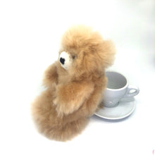 画像をギャラリービューアに読み込む, ぬいぐるみ テディベア ベビーアルパカ100% ペルー職人手仕立て 一点もの(ベージュ)|RUNA SHOP(ルナショップ)