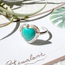 画像をギャラリービューアに読み込む, 金属アレルギー対応『12月の誕生石』ターコイズ・ハートリング / 錆びない素材|Hiwalani(ヒワラニ)