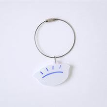 画像をギャラリービューアに読み込む, KEY RING(餃子 -青-)|ホニャララッパー