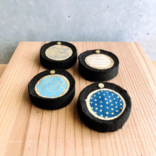 画像をギャラリービューアに読み込む, 炭団オブジェ / ◎+和風柄2|櫂の炭(カイノスミ)