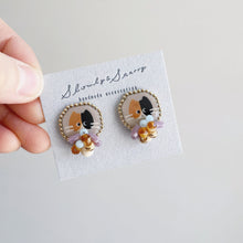 画像をギャラリービューアに読み込む, ねこイヤリング 三毛猫|slowly&starry(スローリーアンドスターリー)