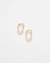 画像をギャラリービューアに読み込む, gold oval pearl hoop|felice(フェリーチェ)