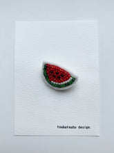画像をギャラリービューアに読み込む, ブローチ【スイカ】|tsubutsubu design.(ツブツブデザイン)