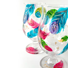 画像をギャラリービューアに読み込む, カラフルなフェザーが舞うグラス|RYUEN(リュウエン)