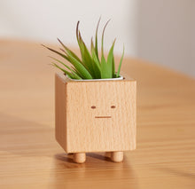 画像をギャラリービューアに読み込む, 木製ミニ植木鉢(植木ポット)ボーちゃん|TOSMU(トスム)