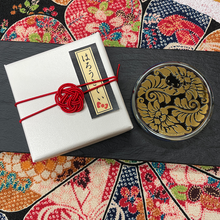 画像をギャラリービューアに読み込む, コンパクトミラー・はろうきてい・丸花フラット・黒 (シルバー・バージョン)|Cuprum by ISHIWATA(クプラム バイ イシワタ)