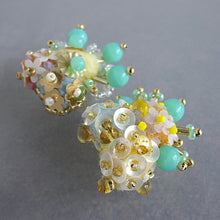 画像をギャラリービューアに読み込む, プランクトンの春/ミント//イヤリング|hanmmmo(ハンモ)