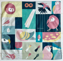 画像をギャラリービューアに読み込む, ハンカチ〈アキクサインコ〉|コトリヨガ